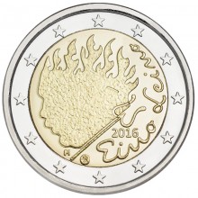 Finland 2016 2 euro coin - Eino Leino