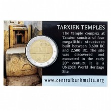 Malta 2021 2 euro coin - Maltese prehistoric temples of Tarxien (BU)