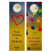 Malta 2016 2 euro coincard - Solidarity through Love (BU)