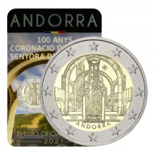 Andora 2021 2 euro proginė moneta kortelėje - Meritxell (BU)