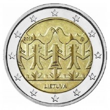 Lithuania 2018 2 euro coincard - Song and dance festival (UNC)