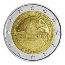 Kipras 2017 2 eurų proginė moneta bankinėje dėžutėje - Pafas-Europos kultūros sostinė (PROOF)