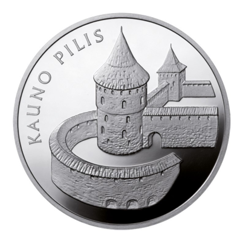 Lithuania 2008 50LT silver coin - Kaunas Castle