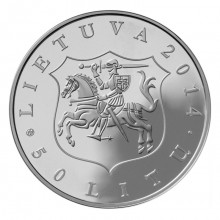 Lithuania 2014 50 Litas silver coin - 500th anniversary of the Battle of Orsha