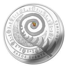 Lietuva 2018 5 eurų sidabrinė moneta Joninės (Rasos šventė) reversas