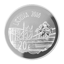 Lietuva 2018 20 eurų sidabrinė moneta Vydūnas aversas
