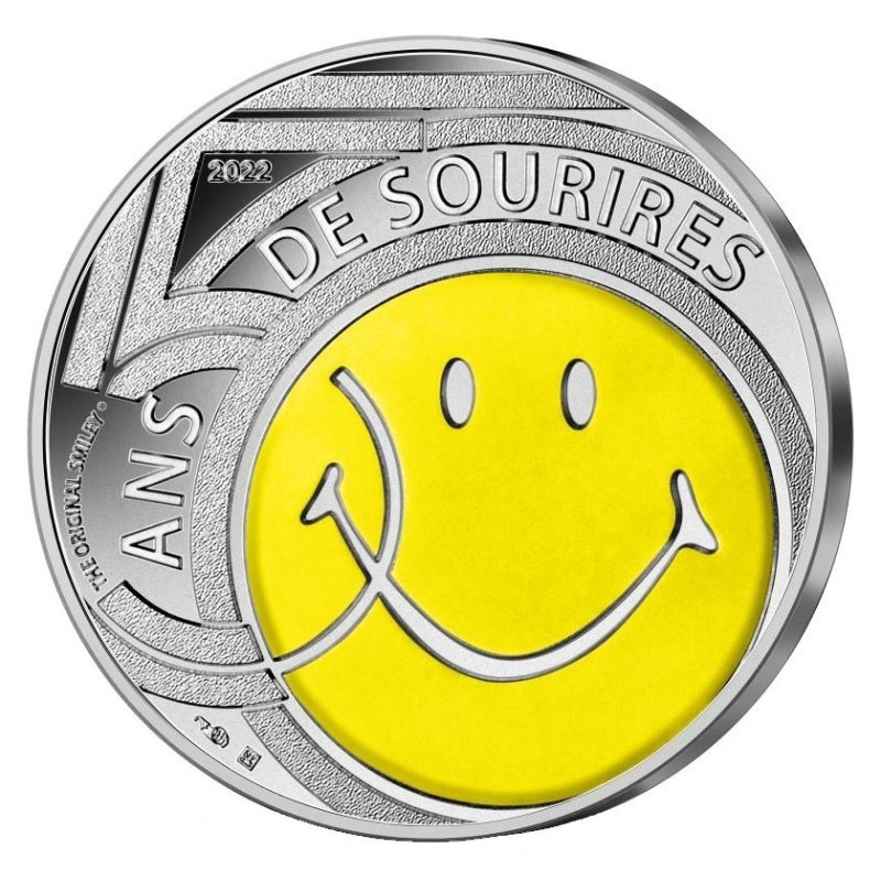 France 2022 10 euro silver coin - SMILEY