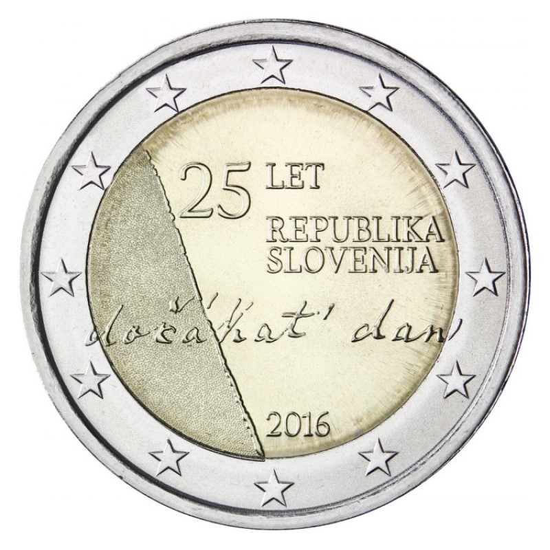 Slovenia 2016 2 euro - 25th anniversary of independence of Republic of Slovenia