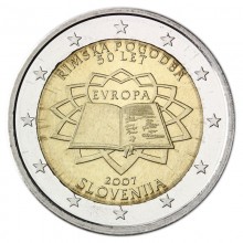 Slovėnija 2007 2 eurų moneta - Romos taikos sutartis (ToR)