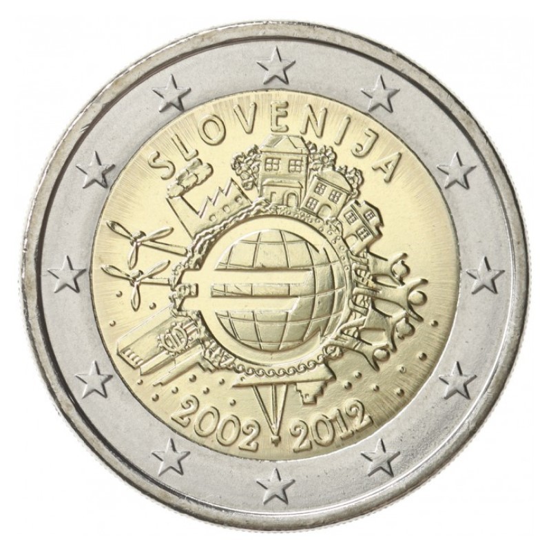 Slovėnija 2012 2 eurų proginė moneta - TYE