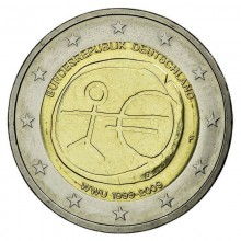 Vokietija 2009 2 eurų proginė moneta - EMU (F - Štutgarto kalykla)