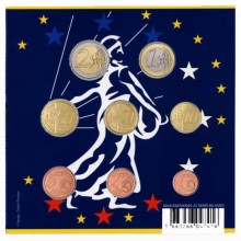 Prancūzija 2022 euro monetų rinkinys (BU kokybė)