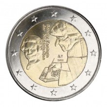 Nyderlandai 2011 2 eurų proginė moneta kortelėje