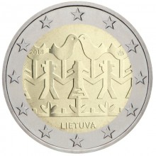 Lithuania 2018 2 euro coincard - Song and dance festival (BU)