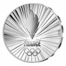 Prancūzija 2021 10 eurų sidabrinė moneta - Prancūzijos komanda aversas
