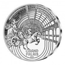 France 2021 10 euro silver coin - Heritage Grand Palais averse