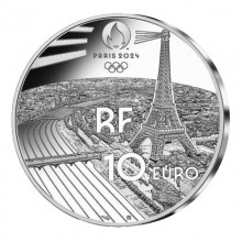 France 2021 10 euro silver coin - Heritage Grand Palais averse