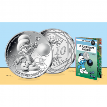 Prancūzija 2020 10 euro sidabrinė moneta - Smurfas stipruolis (BU)
