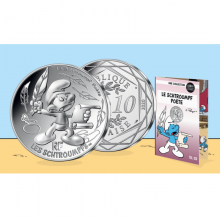 France 2020 10 euro silver coin - Poet Smurf