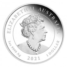 Australia 2021 1 dollar silver coin - Two hearts*Two lives - One love averse