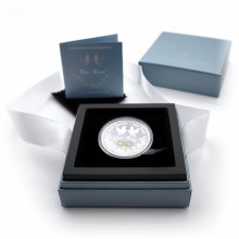 Australia 2021 1 dollar silver coin - Two hearts*Two lives - One love in box