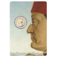 San Marino 2022 2 eurai - Piero Della Francesca kortelėje