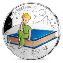 France 2021 10 euro silver coin - The Little Prince is his Masterpiece (obverse)