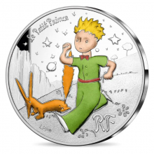 France 2021 10 euro silver coin - The Little Prince and Fox (obverse)