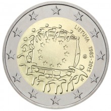 Lietuva 2015 2 eurų proginė moneta - Vėliava (BU)