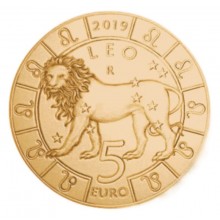 San Marinas 2019 5 eurų moneta - Liūtas aversas