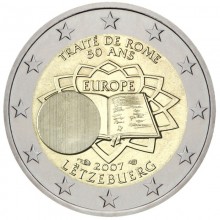 Liuksemburgas 2007 2 euro proginė moneta - Romos taikos sutartis (ToR)