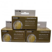 Coin capsules Leuchtturm ULTRA PERFECT FIT for 50 euro cent coins