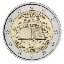 Austrija 2007 2 euro proginė moneta - Romos taikos sutartis (ToR)