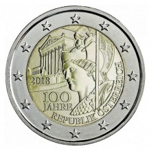 Austria 2018 2 euro coin - 100 years of the Austrian Republic