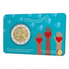 Belgium 2022 2 euro coincard - For care during the covid pandemic (BU)