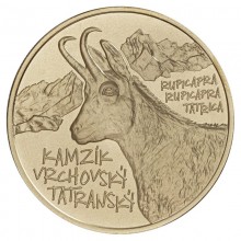 Slovakia 2022 5 euro coin - Tatra chamois obverse