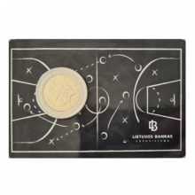 Lithuania 2022 2 euro coincard - 100 years of basketball in Lithuania (BU)