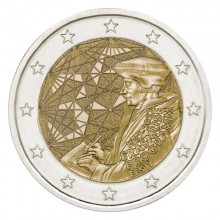 Estonia 2022 2 euro coin - Erasmus programme (BU)