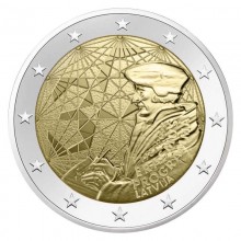 Latvia 2022 2 euro coin - Erasmus programme