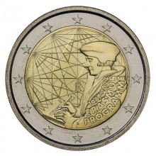 Italy 2022 2 euro coin - Erasmus programme