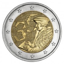 Portugal 2022 2 euro coin - Erasmus programme