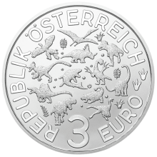 Austria 2022 3 euro coin - Pachycephalosaurus