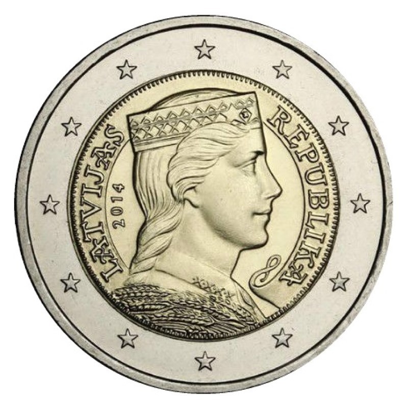 Latvia 2014 2 euro coin