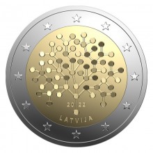 Latvija 2022 2 eurai Finansinis raštingumas