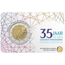 Belgium 2022 2 euro coincard - Erasmus programme (BU)