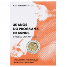 Portugal 2022 2 euro coincard - Erasmus programme