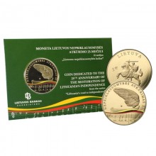 Lietuva 2015 5 euro kolekcinė spalvota moneta - Nepriklausomybės 25-erių metų sukaktis