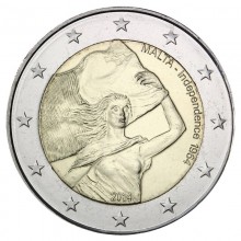 Malta 2014 2 eurų proginė moneta - Nepriklausomybės 50-metis