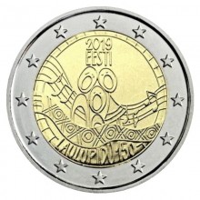 Estija 2019 2 eurų proginė moneta - Dainų šventė