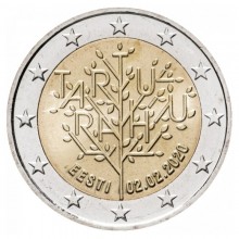 Estonia 2020 2 euro coin - 100th anniversary Treaty of Tartu